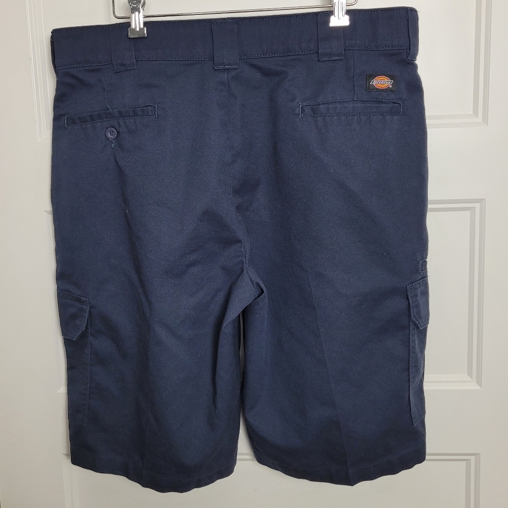 Mens Dickies Flex Navy Blue Cargo Shorts Size 38 - Picture 5 of 8
